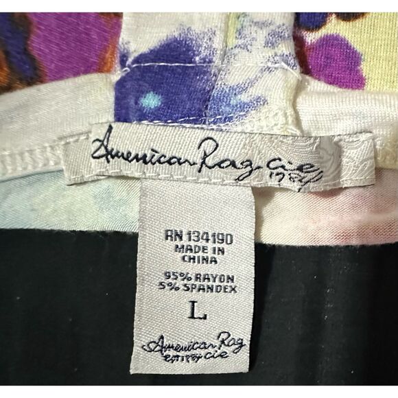 American Rag Cie Women Top Size L. Tank Sleeveless Racerback and Tie front. - Picture 5 of 5